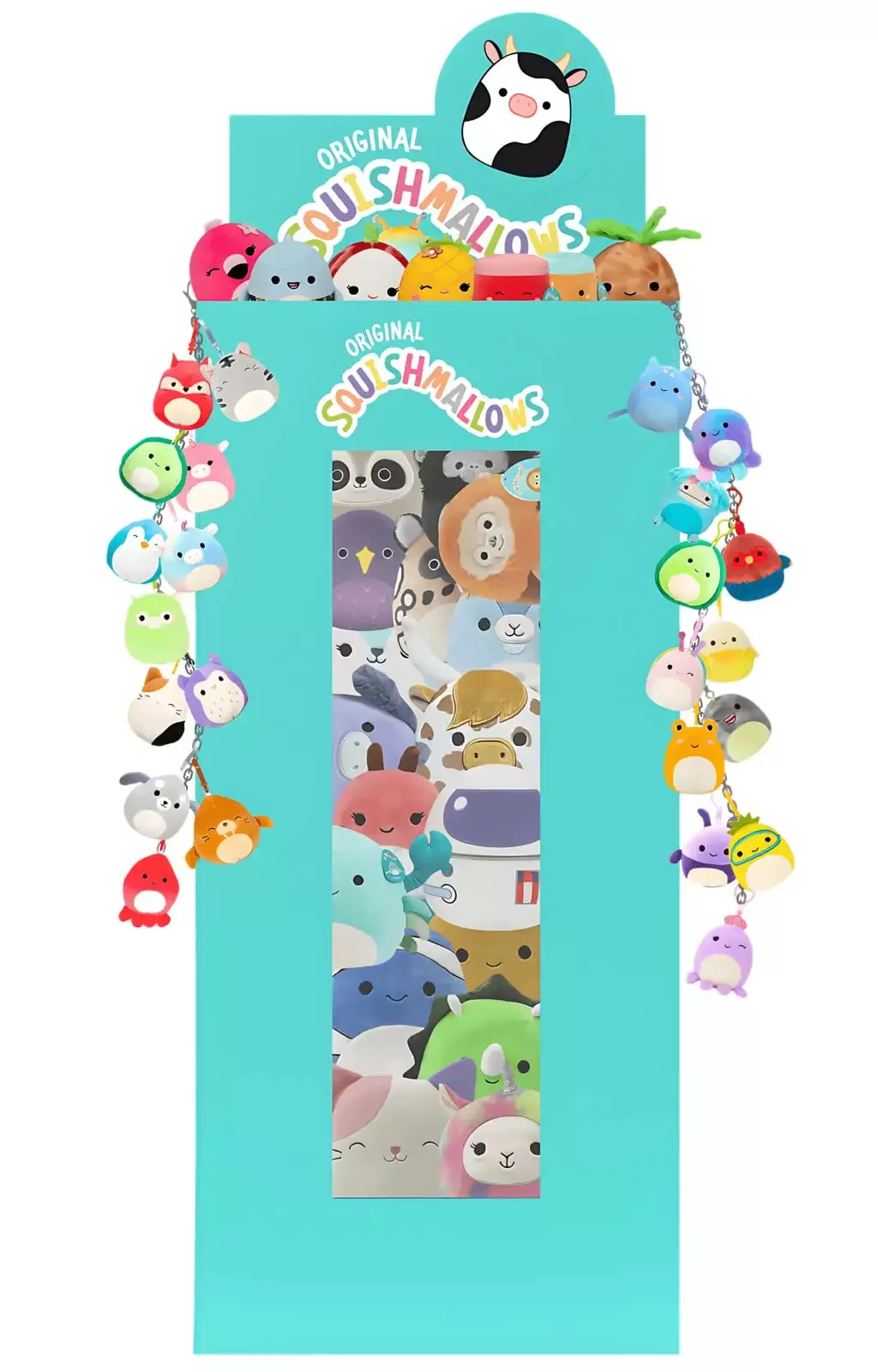 Squishmallow Plush Dump Bin Display filled with mystery plush toys